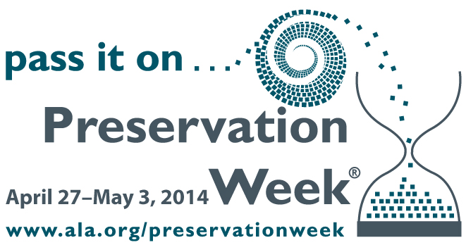 Preservation Week flier 2014