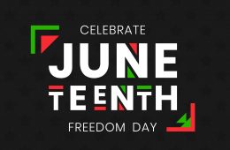 Juneteenth Freedom Day banner. African-American Independence Day, June 19, 1865. Vector illustration of design template for national holiday poster or card.
