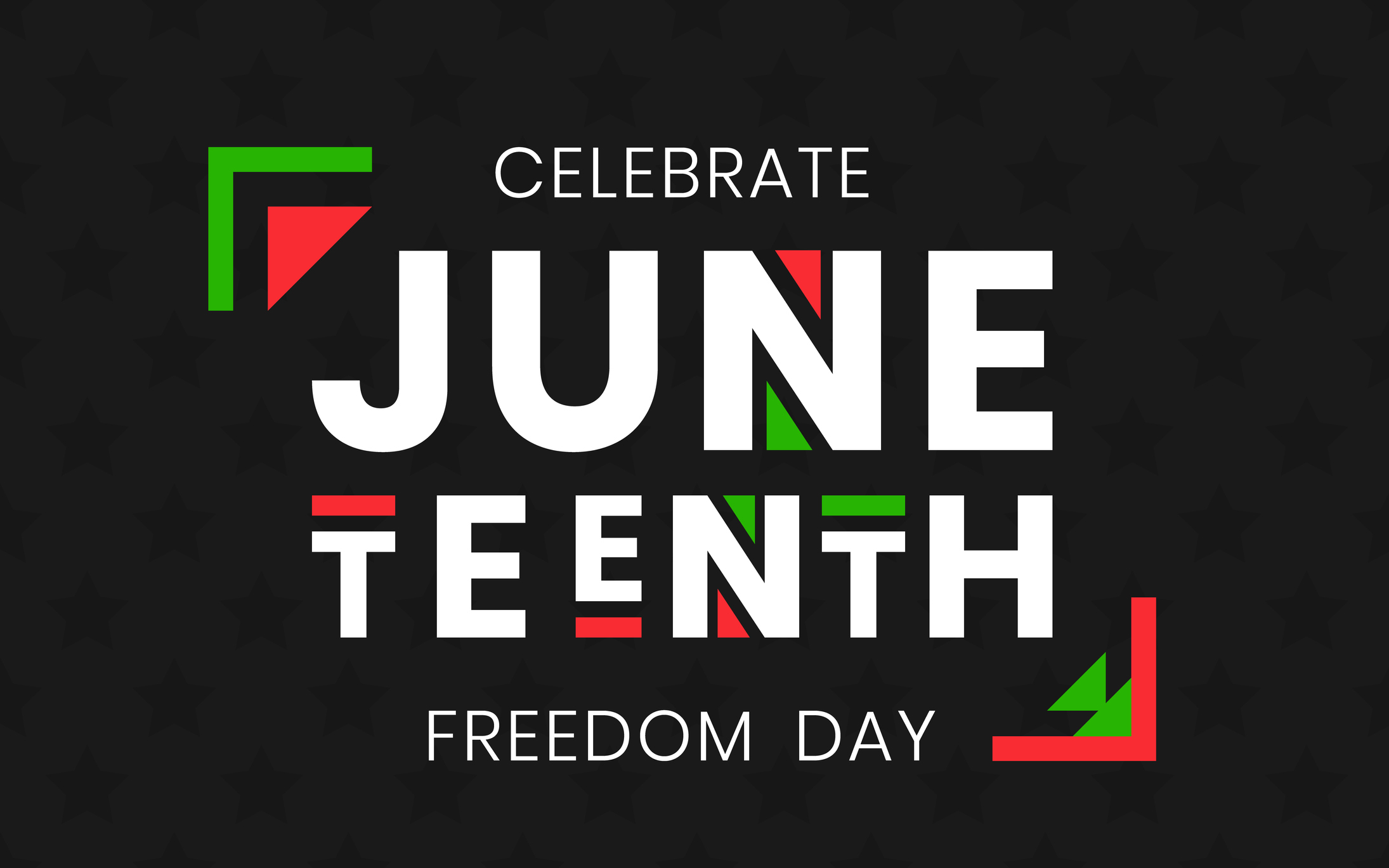 Juneteenth Freedom Day banner. African-American Independence Day, June 19, 1865. Vector illustration of design template for national holiday poster or card.