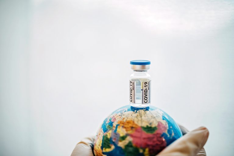 Vaccine for coronavirus in small bottle