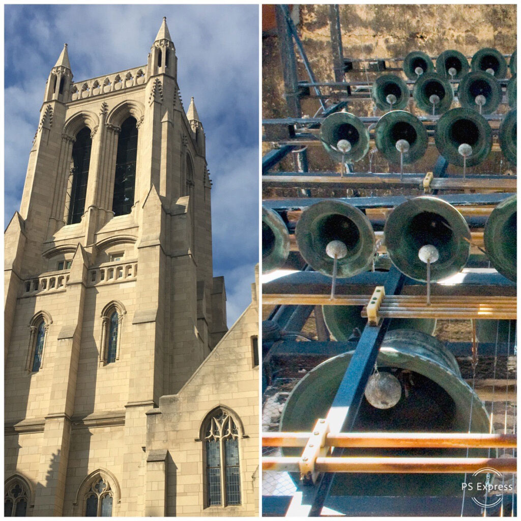 Photo compilation of the McGaffin Carillon and another of the bells