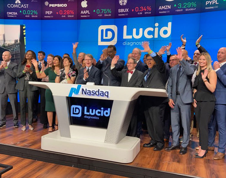 Photo of the Lucid Diagnostics team at NASDAQ