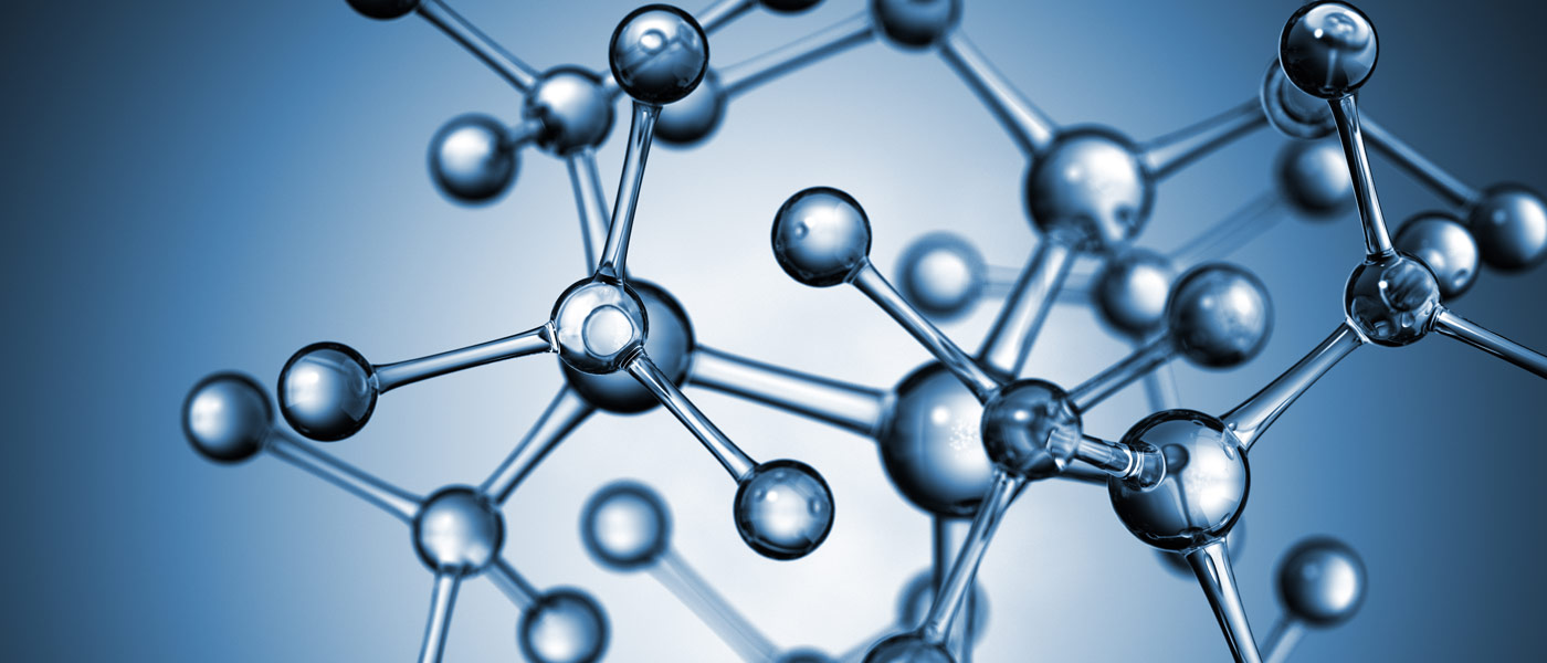 Photo showing a molecular structure