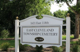 East Cleveland Township Cemetery sign