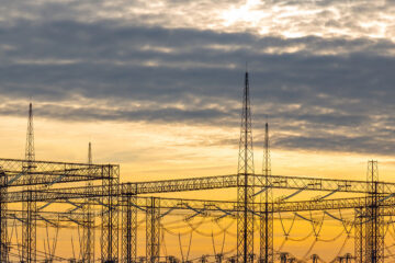 photo of electric transmission station