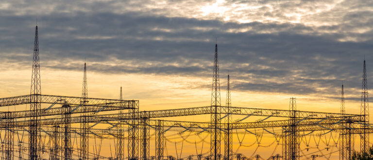 photo of electric transmission station