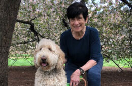 Photo of Miriam Levin and her dog