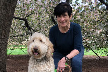 Photo of Miriam Levin and her dog