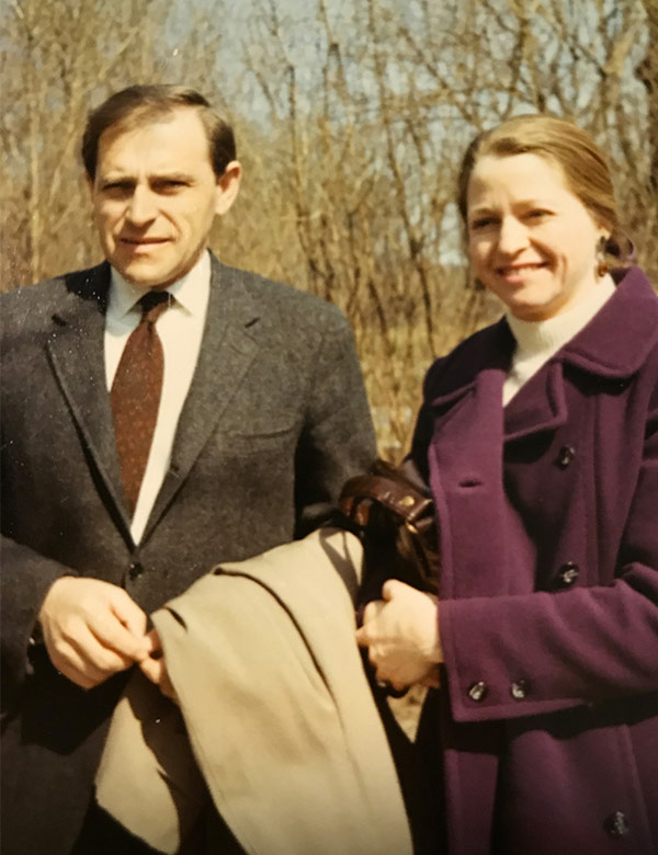 Photo of Leon Gabinet and his wife, Laille, in the 1970s