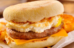 Photo of a breakfast sandwich