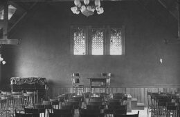 The interior of Eldred Hall between 1897-1938