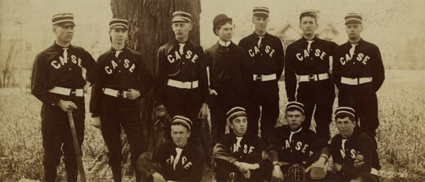 The Case varsity baseball team in 1890.