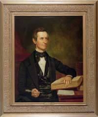 A painting of charter member Elijah P.A. Barrows by Allen Smith, Jr. in 1850.