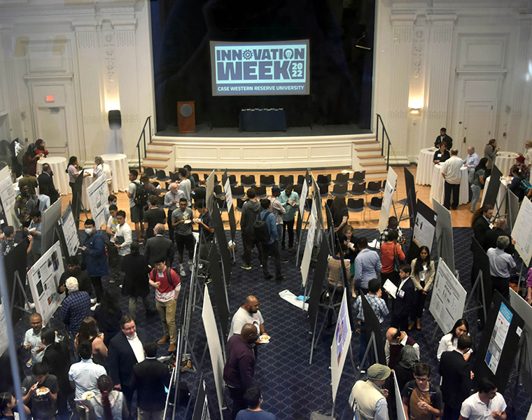 Overhead shot of the Innovation Week event