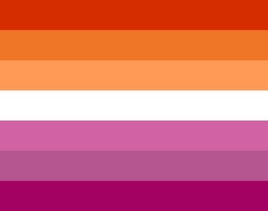Photo of the lesbian pride flag