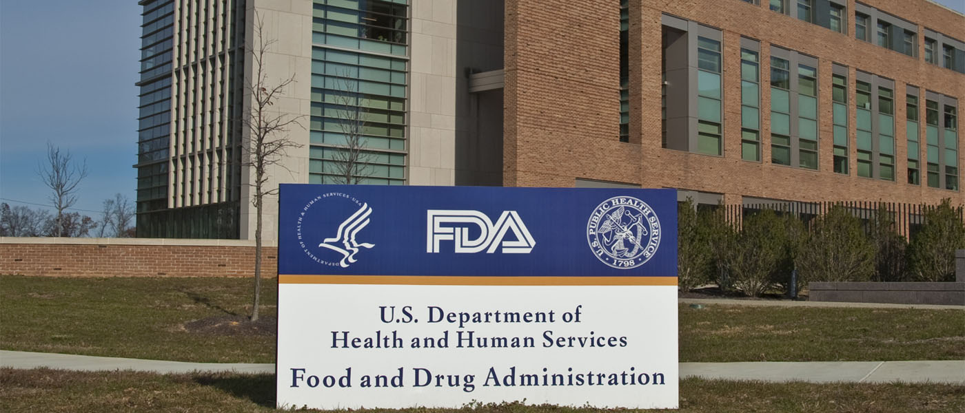 FDA sign outside of a large building