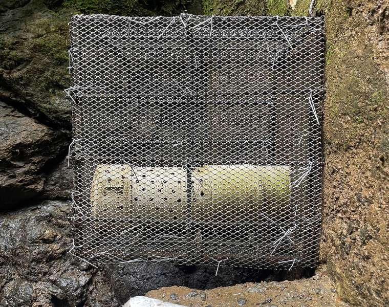 A photo of the sediment filtration system built by members of the CWRU chapter of Engineers Without Borders