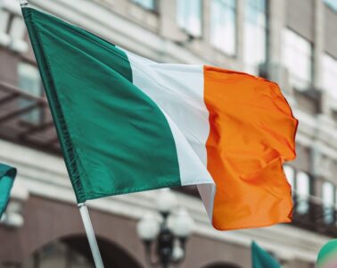 Photo of an Irish flag