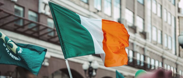 Photo of an Irish flag