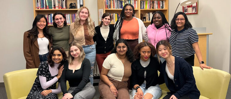 Group photo of students in the women's coalition