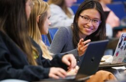 School of Medicine student interaction captured by FJ Gaylor