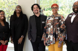 Photo of five CWRU Office for Diversity, Equity and Inclusive Engagement staff members