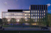 Photo rendering of the exterior of the new Interdisciplinary Science and Engineering Building from Martin Luther King Jr. Blvd.