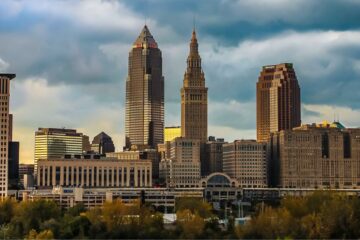 View of Cleveland skyline