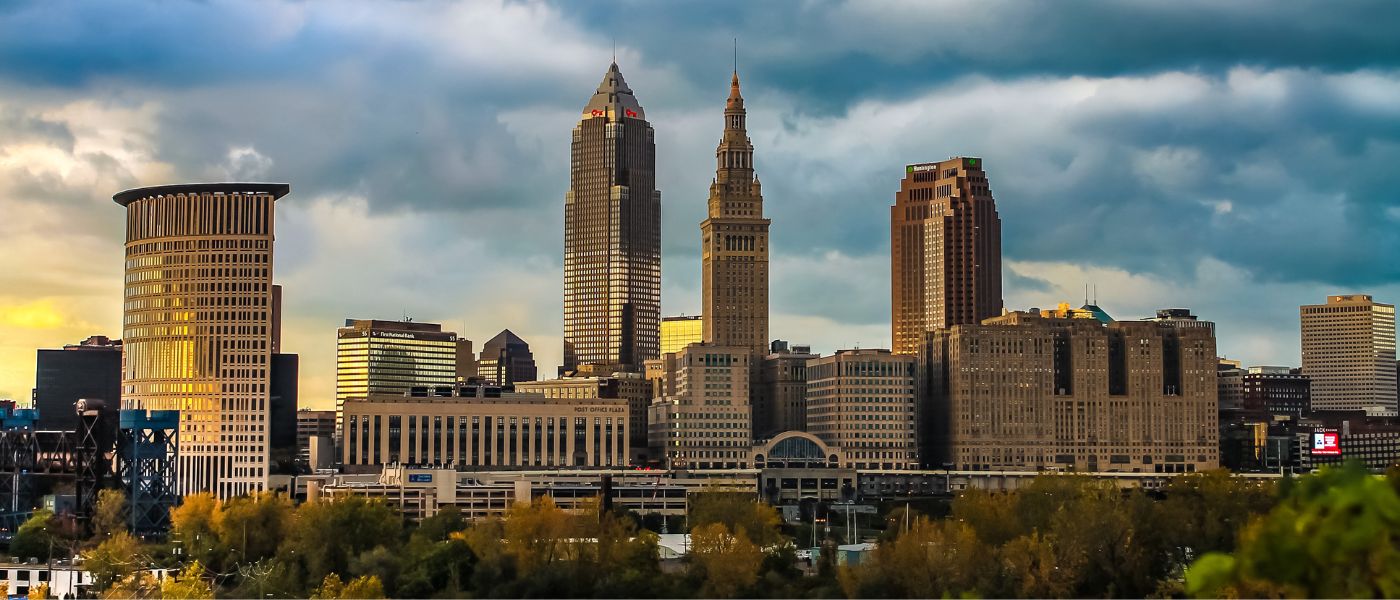 View of Cleveland skyline