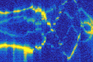 image showing yellow lines on blue background to illustrate quantum sensing