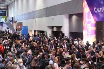 Photo of crowded CES exhibit hall