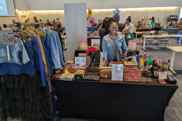 Photo of a vendor from CWRU's Black Business Expo.