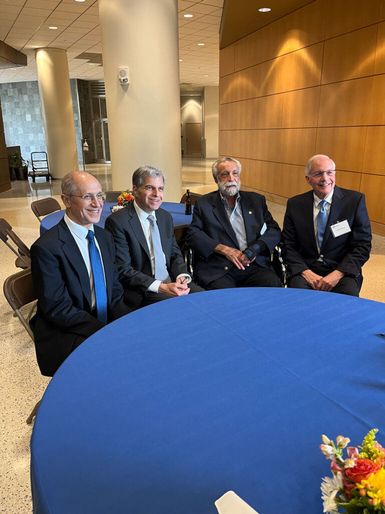 Photo of Stan Gerson, Gary Schwartz, Nate Berger and James Willson together at a table