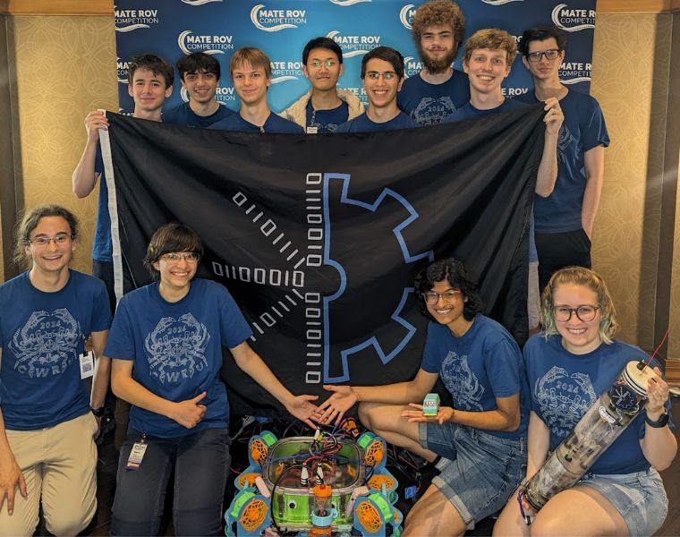 Members of CWRUbotix after placing 5th at MATE ROV World Championship