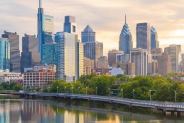 View of downtown Philadelphia skyline. Courtesy of Getty Images.