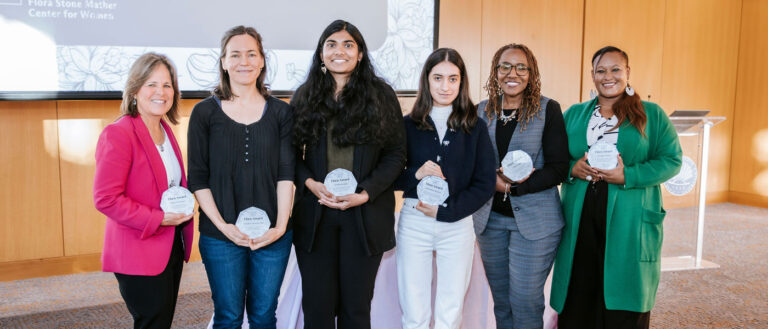 Photo of the 2024 Flora Award winners together with their trophies