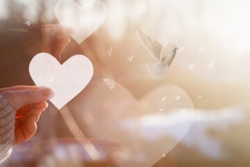 Concept of sending a love message on Valentine Day with hope. Courtesy of Getty Images.