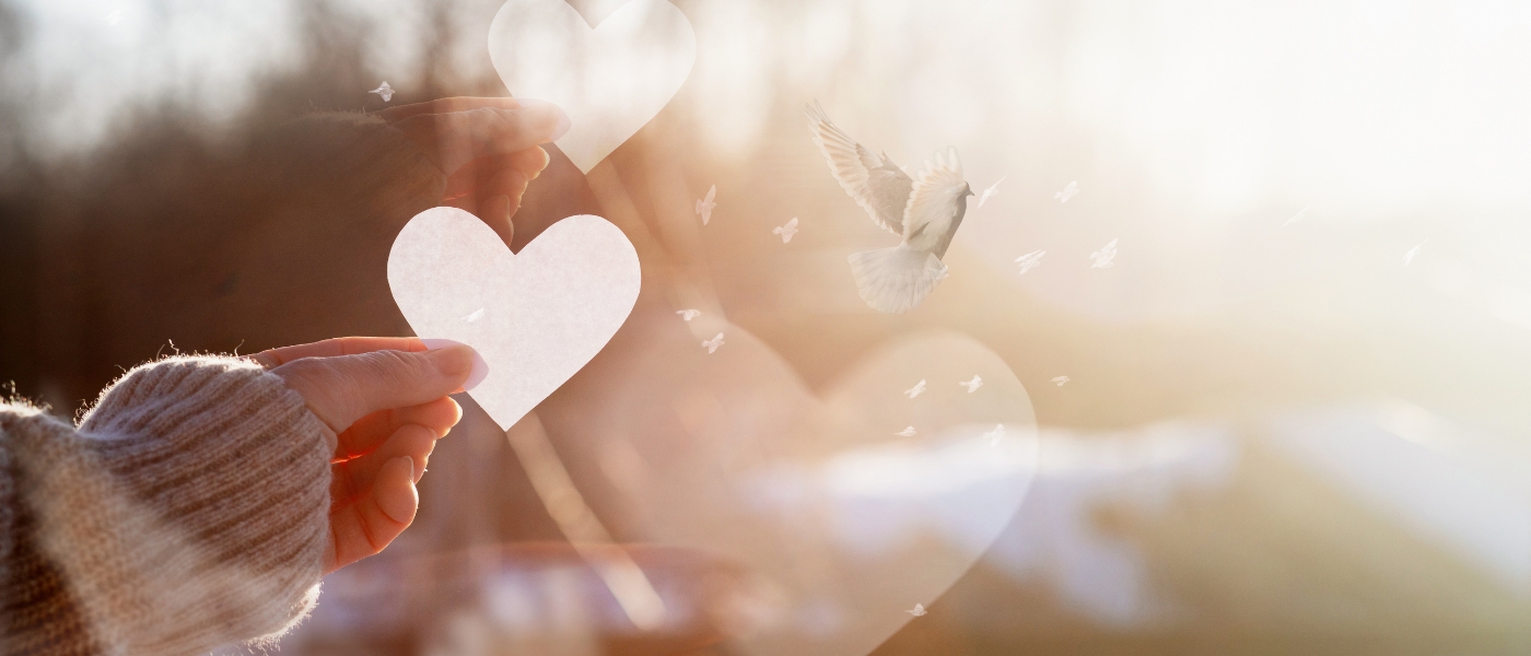 Concept of sending a love message on Valentine Day with hope. Courtesy of Getty Images.