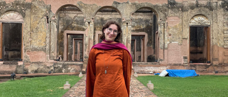 Photo of Margaux Johnstone in Lucknow, India this summer