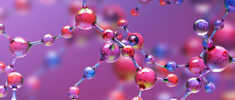 Artistic rendering of molecules